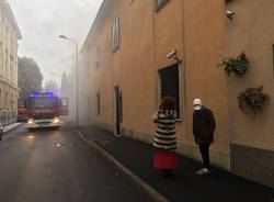 Incendio in via Ratti a Legnano
