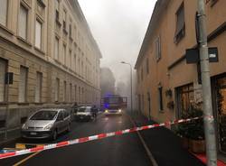 Incendio in via Ratti a Legnano
