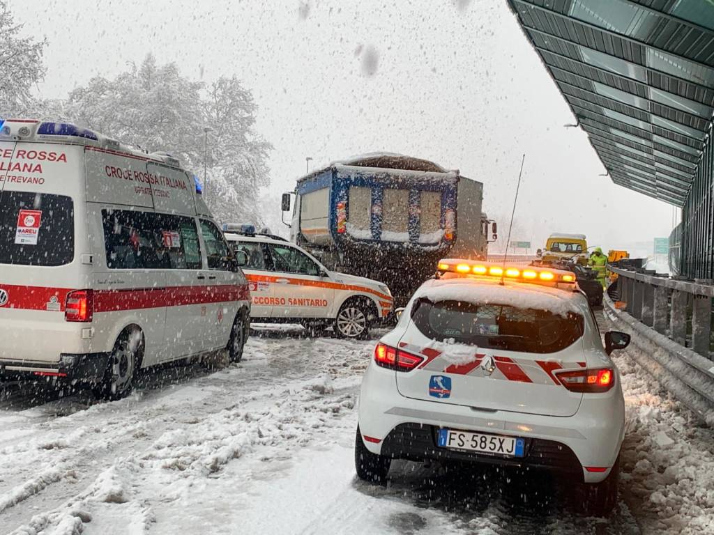 Incidente stradale Castronno A8 4 dicembre 2020