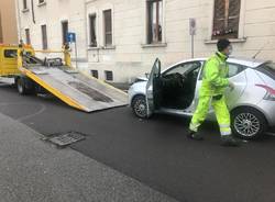 Incidente tra via Palermo e via Piuccini a Legnano