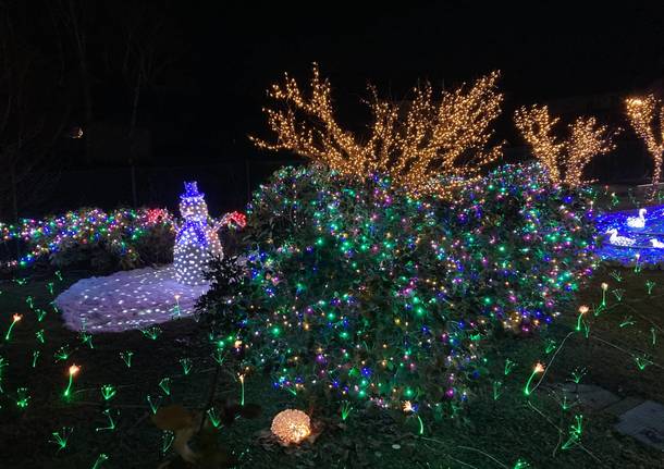 La casa illuminata del Signor Lino Betti a Leggiuno 
