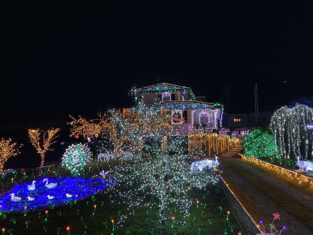 La casa illuminata del Signor Lino Betti a Leggiuno 