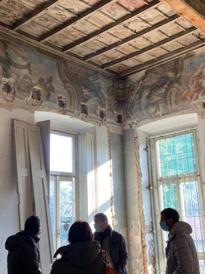 La giunta di Saronno in visita a Palazzo Visconti