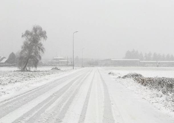 La neve sul Saronnese 