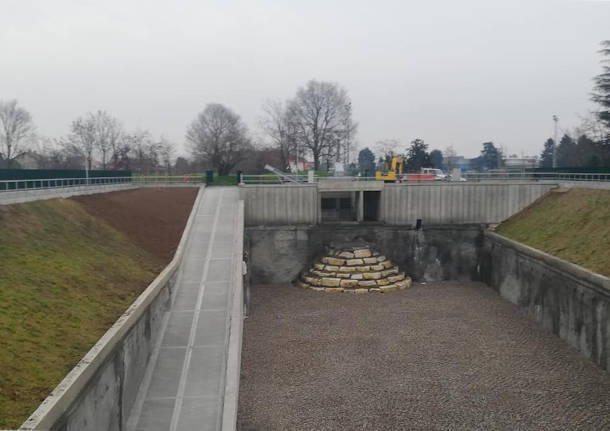 lavori alla vasca volano di san giorgio su legnano