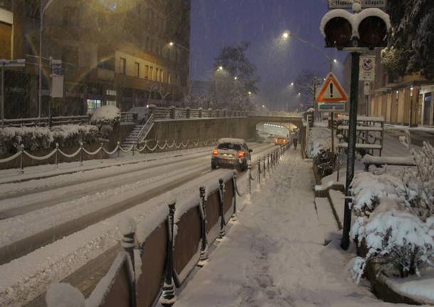 Le immagini di Saronno sotto la neve