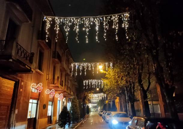 Luminarie natalizie a Saronno