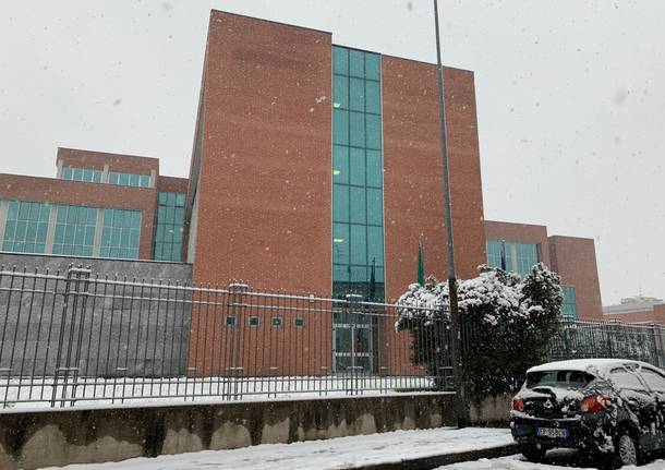 Neve a Busto Arsizio e Castellanza