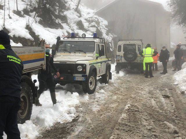 neve caravate protezione civile