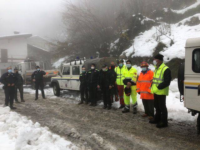 neve caravate protezione civile