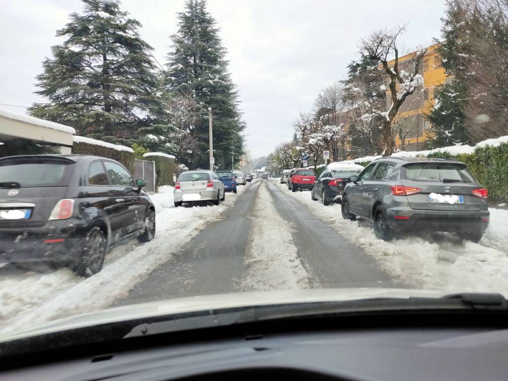 Neve e viabilità, la situazione a Saronno