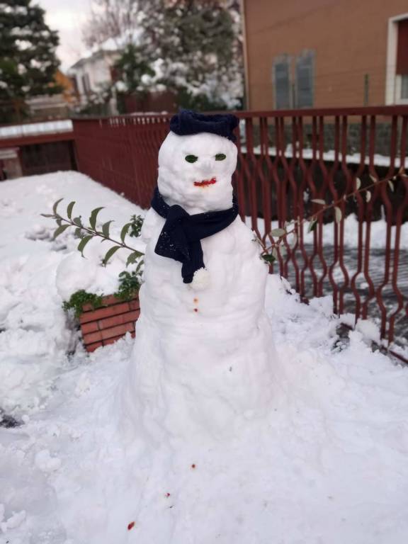 pupazzi di neve busto arsizio
