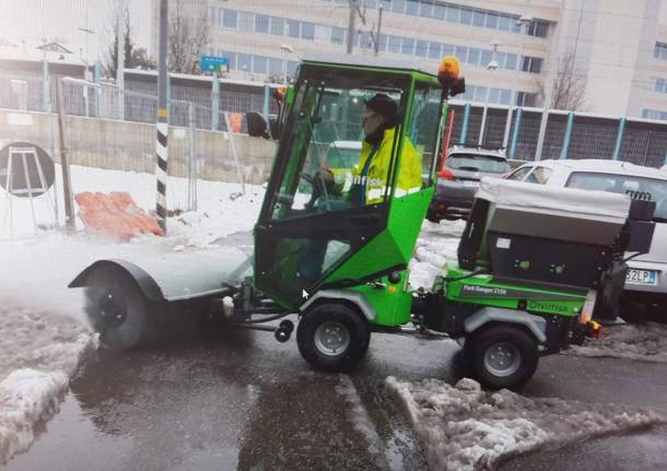 Saronno, attivato il piano neve