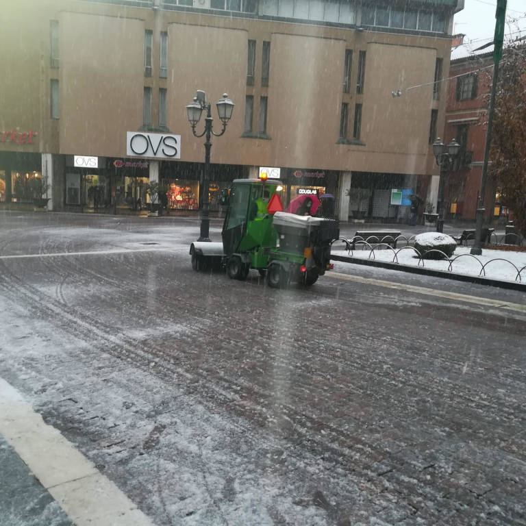 Saronno, attivato il piano neve