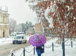 Saronno sotto la neve (foto di Emanuele Santagostino)