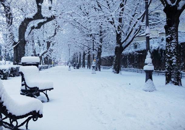 Via Dandolo sotto la neve