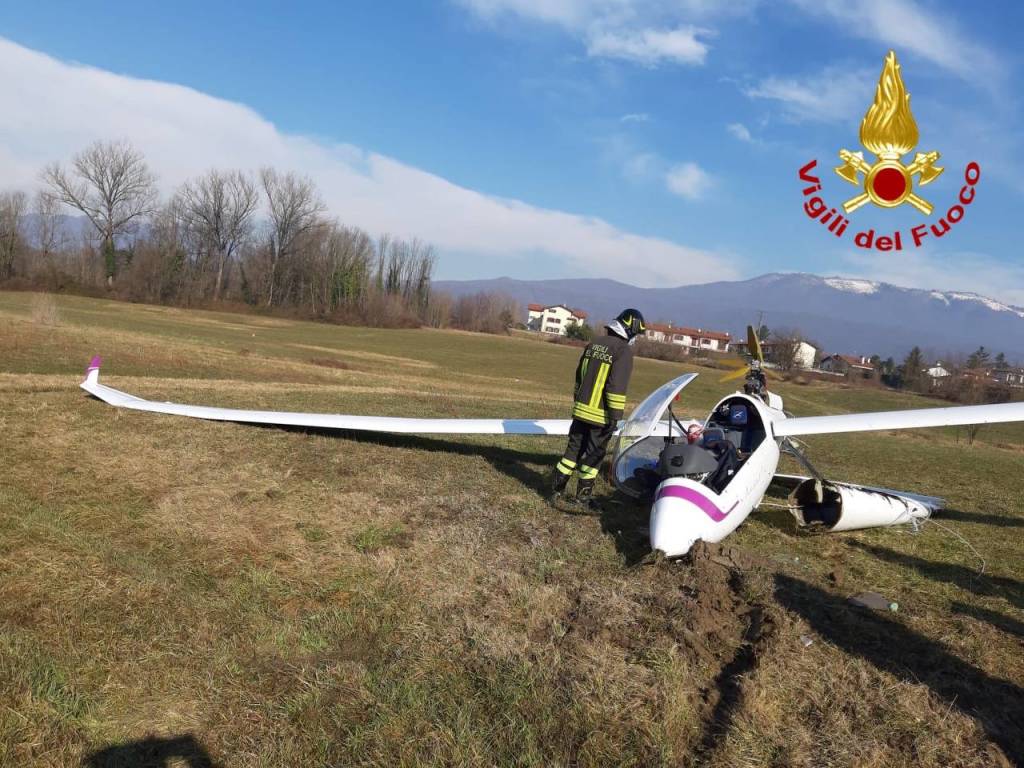 aliante atterrato bardello