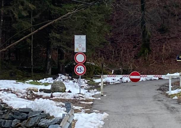 Cremenaga, il cantiere sulla strada del Biviglione