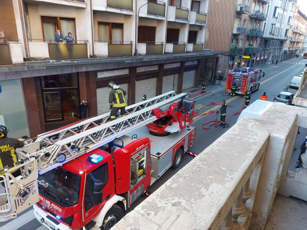 Intervento Vigili Del Fuoco Via Piave