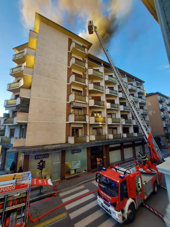 Intervento Vigili Del Fuoco Via Piave