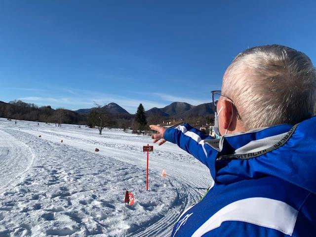 La pista di fondo di Brinzio diventa azzurra