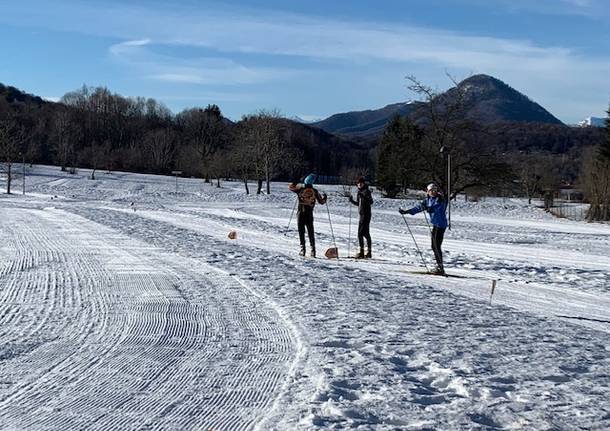 La pista di fondo di Brinzio diventa azzurra