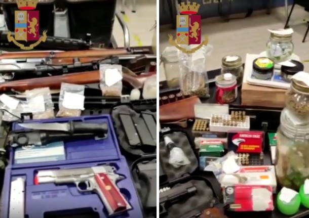 Droga e armi trovati a Milano 26 gennaio 2021