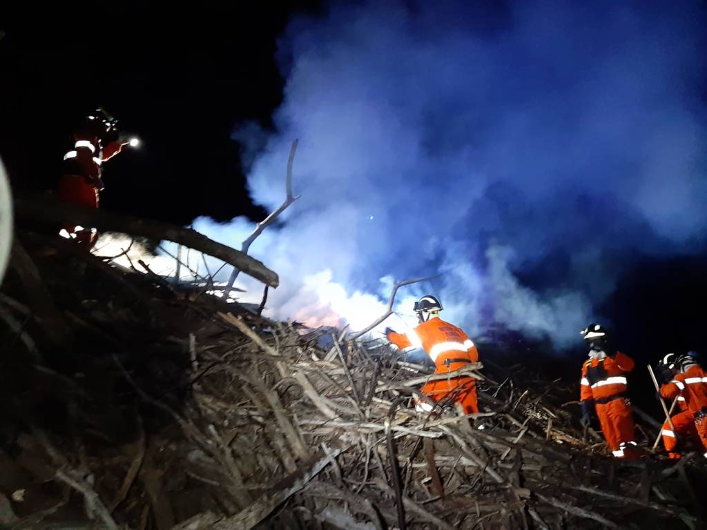 L'incendio ad Arcisate