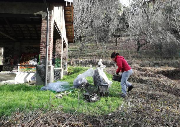 Ripulito il lavatoio di Bobbiate