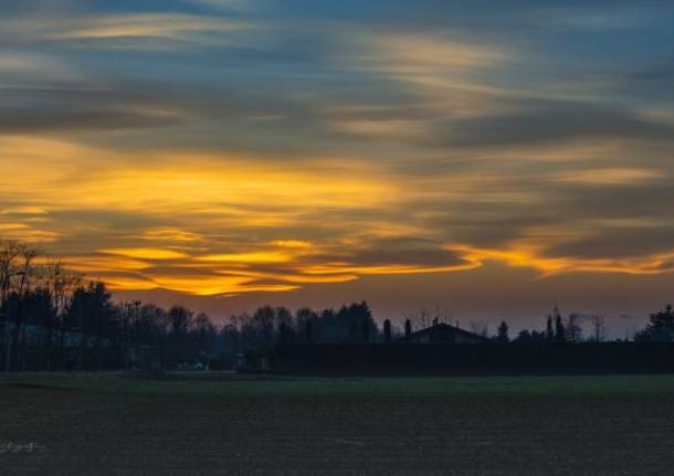 I colori del tramonto a Gerenzano
