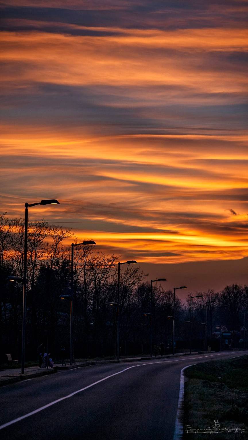 tramonto sul varesotto