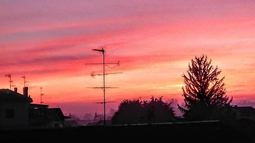 tramonto sul varesotto