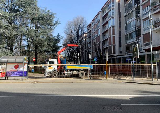 cantiere piazza Giovanni XXIII gallarate