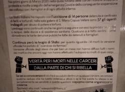 “Carcere = tortura”, anarchici in azione con graffiti, striscioni e volantini