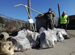 Pulizie al torrente del lavatoio di Bobbiate