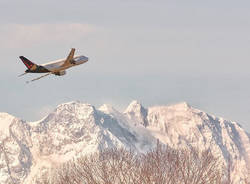 Foto del giorno 2 febbraio 2021 cardano al campo aereo malpensa