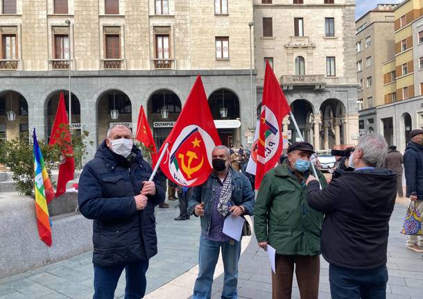 Presidio in piazza a Varese per una buona sanità pubblica e per tutti