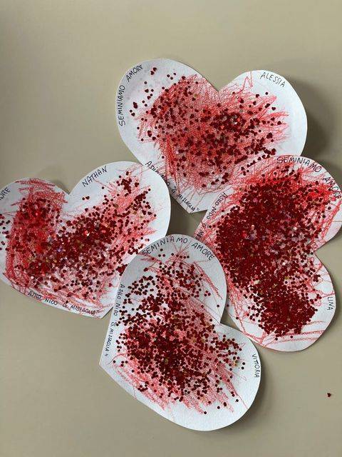 I cuoricini dei bambini per San Valentino