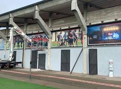 lavori al campo sportivo venegoni-marazzini di parabiago