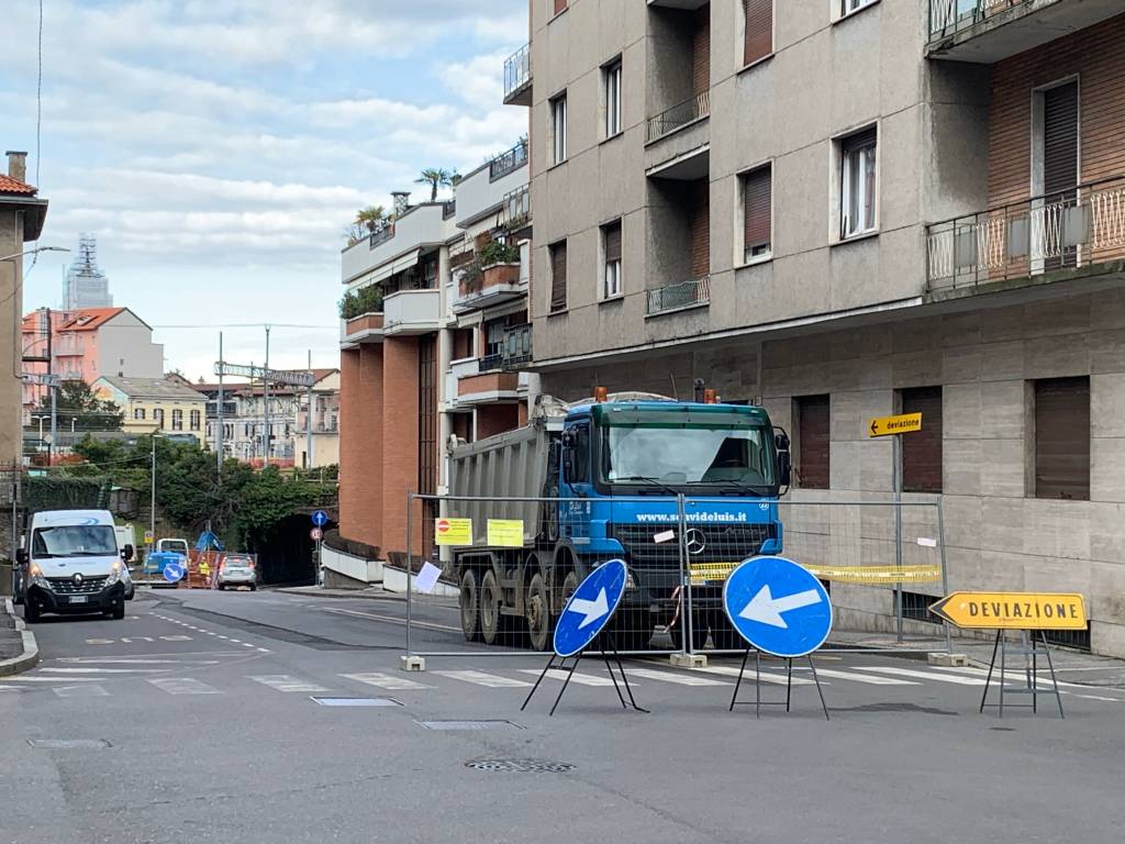 Lavori in via del Ponte, chiuso un tratto di via Maspero