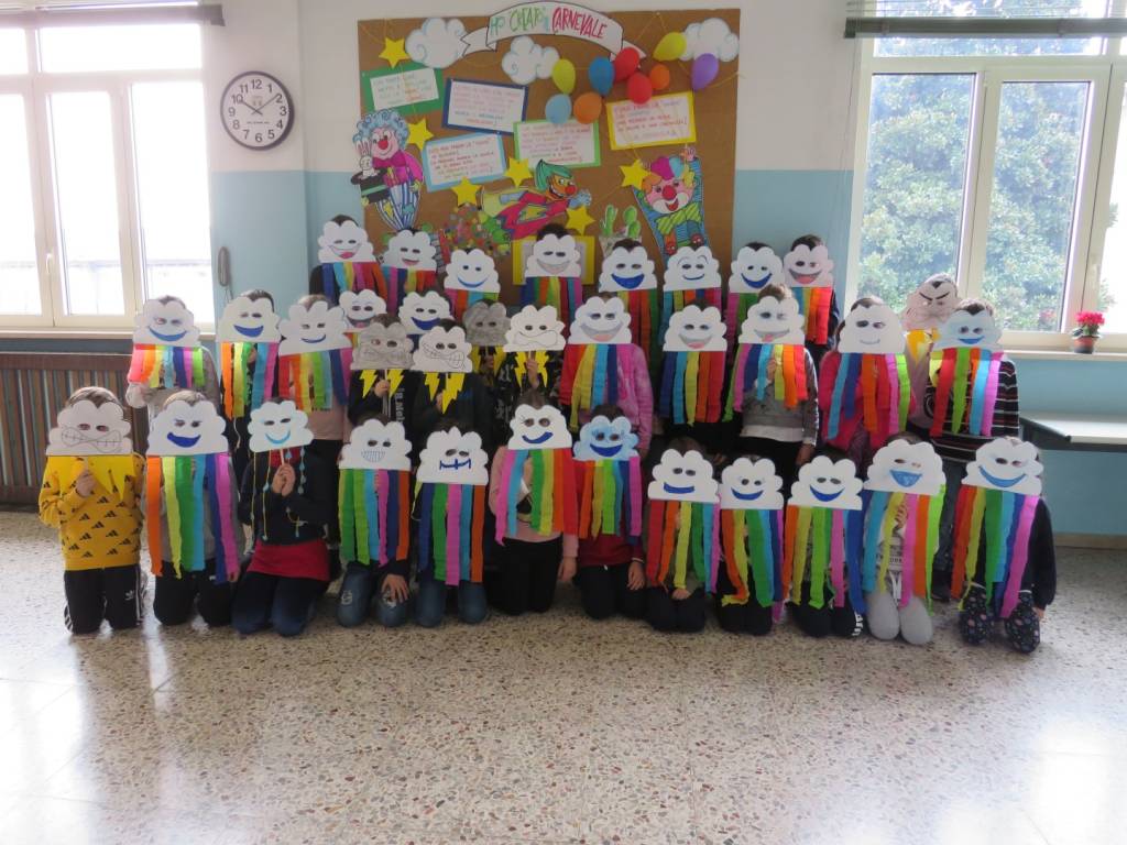 Mascherine di carnevale alle scuole Melzi di Legnano 