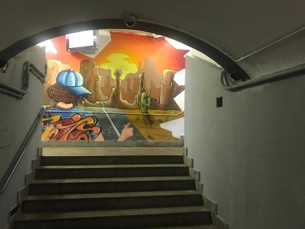 Murales sottopasso stazione