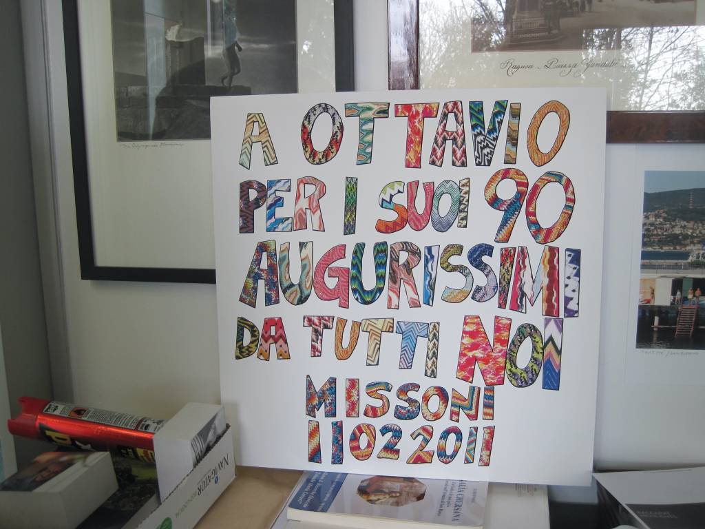 Nello studio di Ottavio Missoni - le nuove foto per il centenario