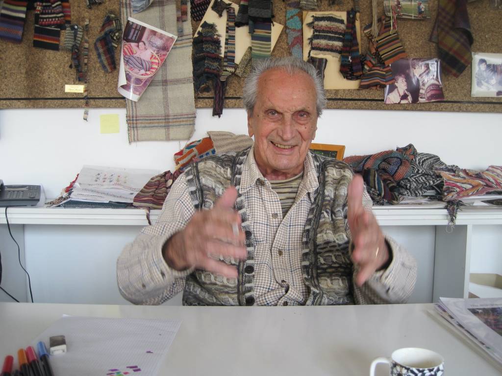 Nello studio di Ottavio Missoni - le nuove foto per il centenario