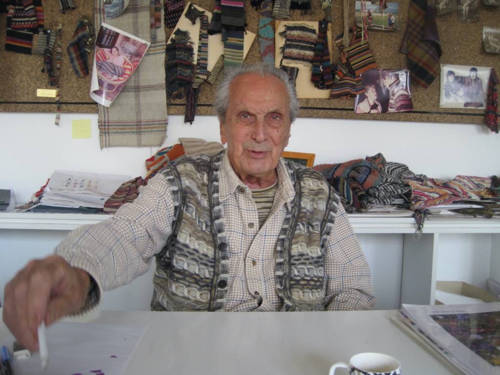 Nello studio di Ottavio Missoni - le nuove foto per il centenario