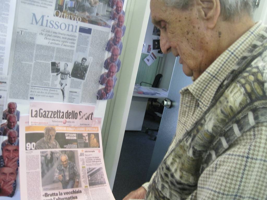 Nello studio di Ottavio Missoni - le nuove foto per il centenario