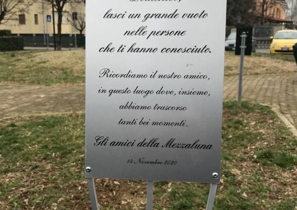 Origgio, una targa in memoria di Domenico Ambrosini