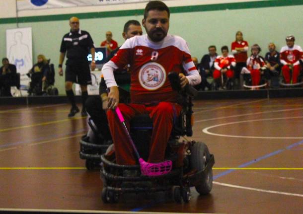 powerchair hockey - Tiziano fattore capitano Powerchair Hockey di Besnate.