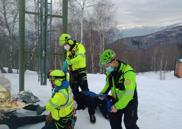 Soccorso alpino in Forcora