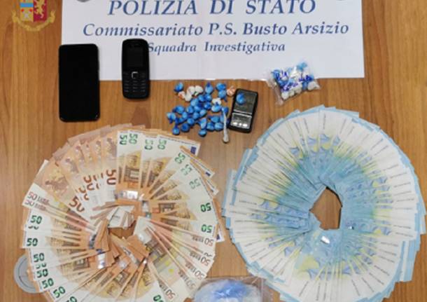 spaccio cocaina polizia busto arsizio